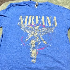 Nirvana blue size large shirt
